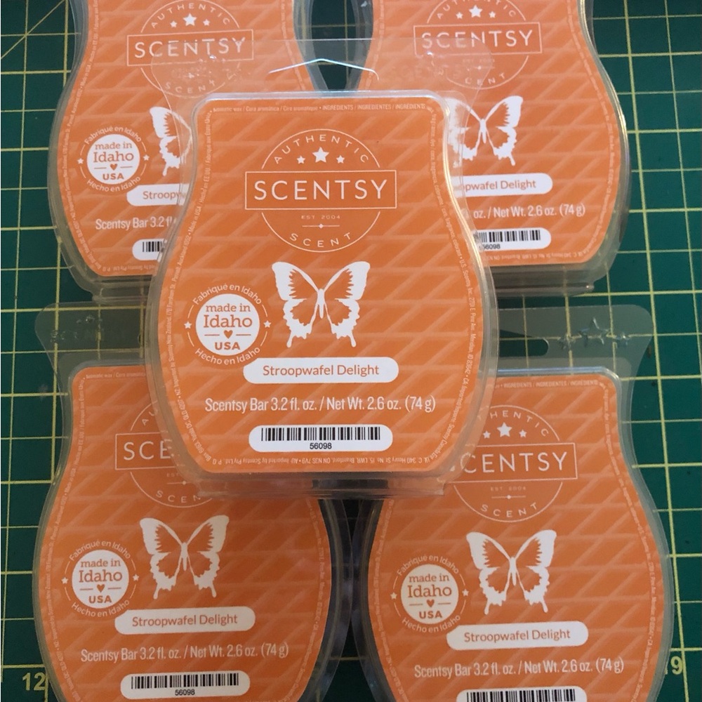 5 scentsy wax bar bundle- Stroopwaffle delight